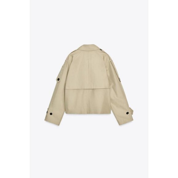 ZARA SHORT WATER-REPELLENT TRENCH ZW COLLECTION - Picture 8 of 9
